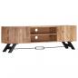 Preview: TV-Schrank 140 x 30 x 45 cm Massivholz Akazie