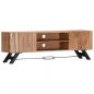 Preview: TV-Schrank 140 x 30 x 45 cm Massivholz Akazie