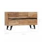 Preview: Sideboard 150 x 40 x 79 cm Akazie Massivholz