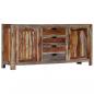 Preview: Sideboard Grau 160 x 40 x 75 cm Massivholz 