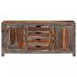 Preview: Sideboard Grau 160 x 40 x 75 cm Massivholz 