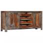 Preview: Sideboard Grau 160 x 40 x 75 cm Massivholz 