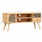 Preview: TV-Schrank 100 x 30 x 45 cm Massivholz Mango