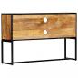 Preview: TV-Schrank 120x30x75 cm Altholz Massiv