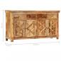 Preview: Sideboard mit 4 Schubladen 160 x 40 x 85 cm Massivholz Mango