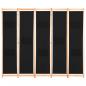 Preview: 5-teiliger Raumteiler Schwarz 200 x 170 x 4 cm Stoff