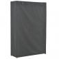 Preview: Kleiderschrank Grau 110 x 40 x 170 cm Stoff