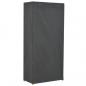 Preview: Kleiderschrank Grau 79 x 40 x 170 cm Stoff