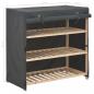 Preview: Schuhschrank mit Abdeckung Grau 79 x 40 x 80 cm Stoff