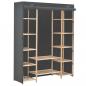 Preview: ARDEBO.de - Kleiderschrank Grau 135 x 40 x 170 cm Stoff