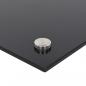 Preview: Küchenrückwand Schwarz 100x60 cm Hartglas