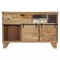 Preview: Sideboard 140x38x90 cm Massivholz Mango