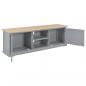 Preview: TV-Schrank Grau 120×30×40 cm Holz