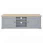 Preview: TV-Schrank Grau 120×30×40 cm Holz