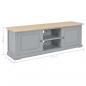 Preview: TV-Schrank Grau 120×30×40 cm Holz