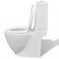 Preview: Toiletten & Bidet Set Weiß Keramik