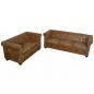 Preview: ARDEBO.de - Chesterfield-Sofas 2-Sitzer und 3-Sitzer Braun