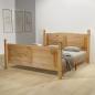 Preview: ARDEBO.de - Bett mit Matratze Mexikanische Kiefer Corona-Stil 160 x 200 cm