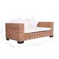 Preview: Sofa-Set 15-tlg. Natur Rattan