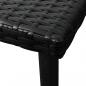 Preview: Sonnenliegen 2 Stk. mit Tisch Poly Rattan Schwarz