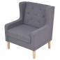 Preview: 2-tlg. Sofa-Set Stoff Grau