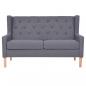 Preview: 3-tlg. Sofa-Set Stoff Grau