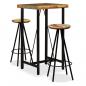 Preview: ARDEBO.de - 3-tlg. Bar-Set Altholz Massiv