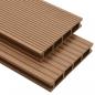 Preview: ARDEBO.de - WPC Hohlkammer Terrassendielen mit Zubehör 10 m² 4 m Teak