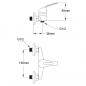 Preview: Duscharmatur Mischbatterie mit Duschkopf 2 Stk.