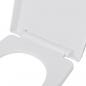 Preview: Toilettensitze mit Absenkautomatik 2 Stk. Kunststoff Weiß