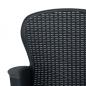 Preview: 3-tlg. Bistro-Set Kunststoff Anthrazit Rattan-Optik