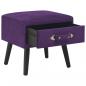 Preview: Nachttische 2 Stk. Dunkelviolett 40 x 35 x 40 cm Samt