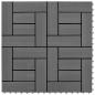 Preview: ARDEBO.de - 22 Stk. Terrassenfliesen 30 x 30 cm 2 qm WPC Grau