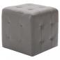 Preview: Pouf 2 Stk. Grau 30x30x30 cm Kunstleder