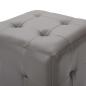 Preview: Pouf 2 Stk. Grau 30x30x30 cm Kunstleder