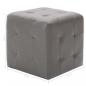 Preview: Pouf 2 Stk. Grau 30x30x30 cm Kunstleder