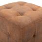 Preview: Pouf 2 Stk. Braun 30x30x30 cm Wildleder-Optik