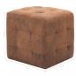 Preview: Pouf 2 Stk. Braun 30x30x30 cm Wildleder-Optik