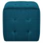 Preview: Pouf 2 Stk. Blau 30x30x30 cm Samtstoff