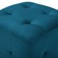 Preview: Pouf 2 Stk. Blau 30x30x30 cm Samtstoff