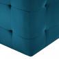 Preview: Pouf 2 Stk. Blau 30x30x30 cm Samtstoff