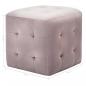 Preview: Pouf 2 Stk. Rosa 30x30x30 cm Samtstoff