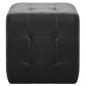 Preview: Pouf 2 Stk. Schwarz 30x30x30 cm Kunstleder