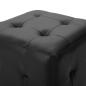 Preview: Pouf 2 Stk. Schwarz 30x30x30 cm Kunstleder