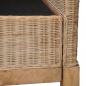 Preview: 2-tlg. Sofagarnitur mit Kissen Natur Rattan