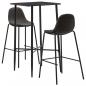 Preview: ARDEBO.de - 3-tlg. Bar-Set Stoff Dunkelgrau