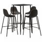 Preview: ARDEBO.de - 5-tlg. Bar-Set Stoff Dunkelgrau