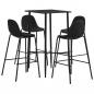 Preview: ARDEBO.de - 5-tlg. Bar-Set Stoff Schwarz