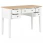Preview: Schreibtisch Weiß 109,5 x 45 x 77,5 cm Holz