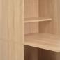 Preview: Bartisch mit Schrank Eichenoptik 115x59x200 cm